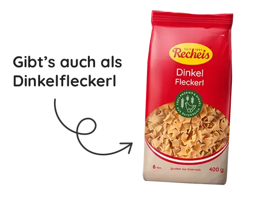 Dinkel Fleckerl Mit Pfeil
