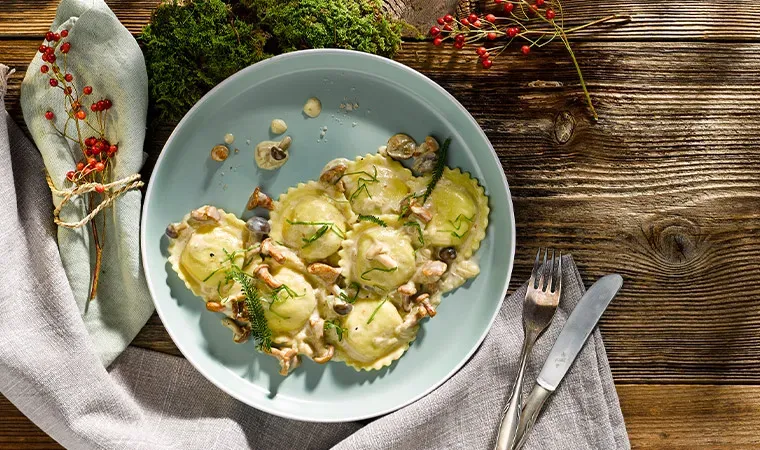 Girasoli Steinpilz auf Waldpilzsauce