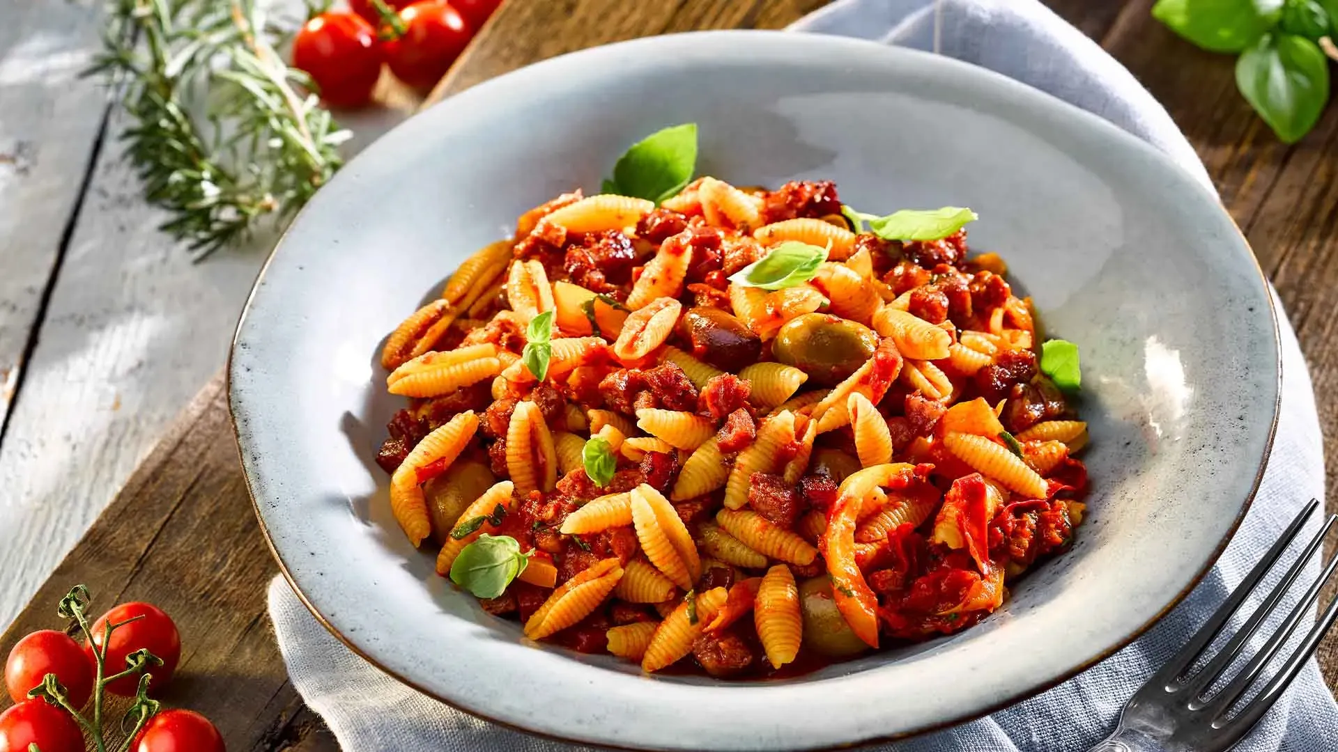 Gnocchi Sardi Salsiccia e Peperoni