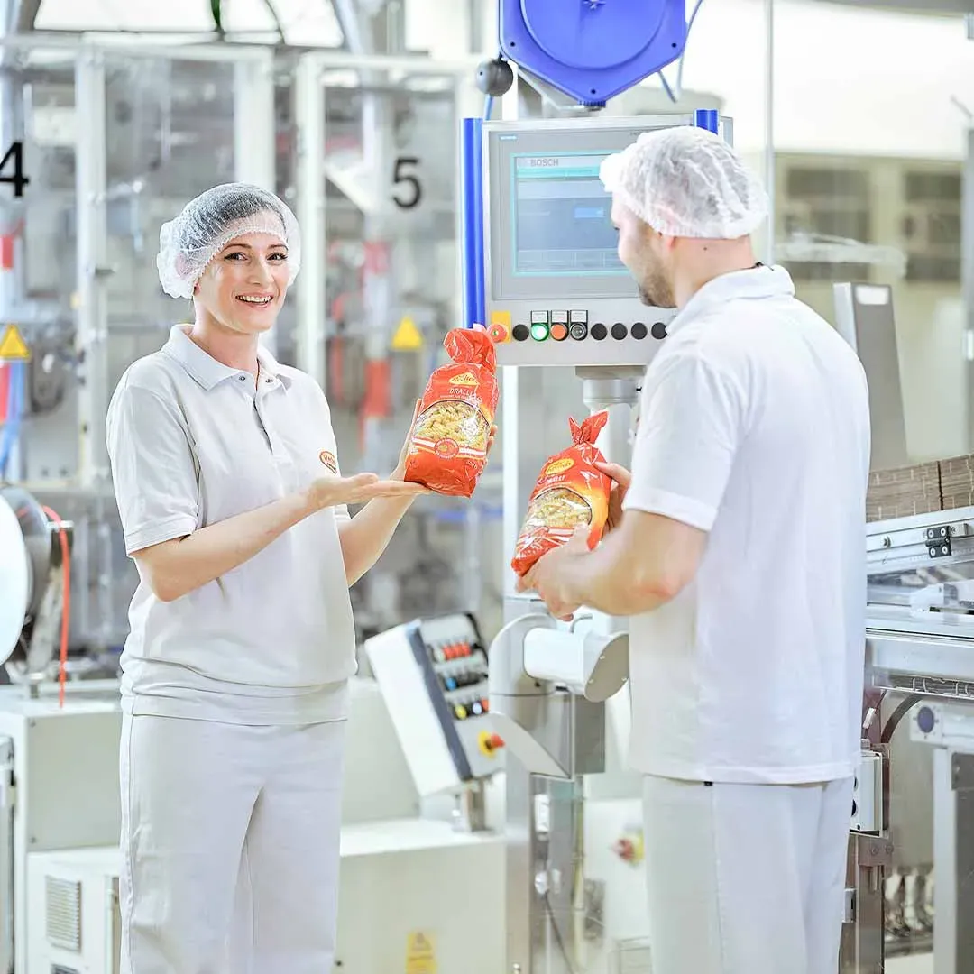 Recheis Mitarbeitende, Verpackung