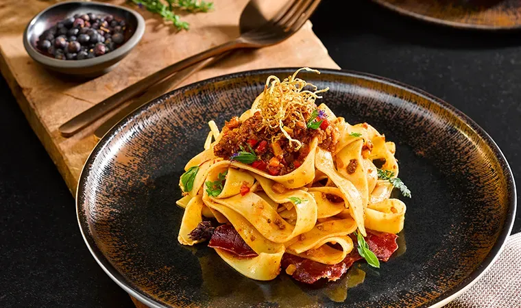 Wildbolognese mit Pasta di Peppino Pappardelle