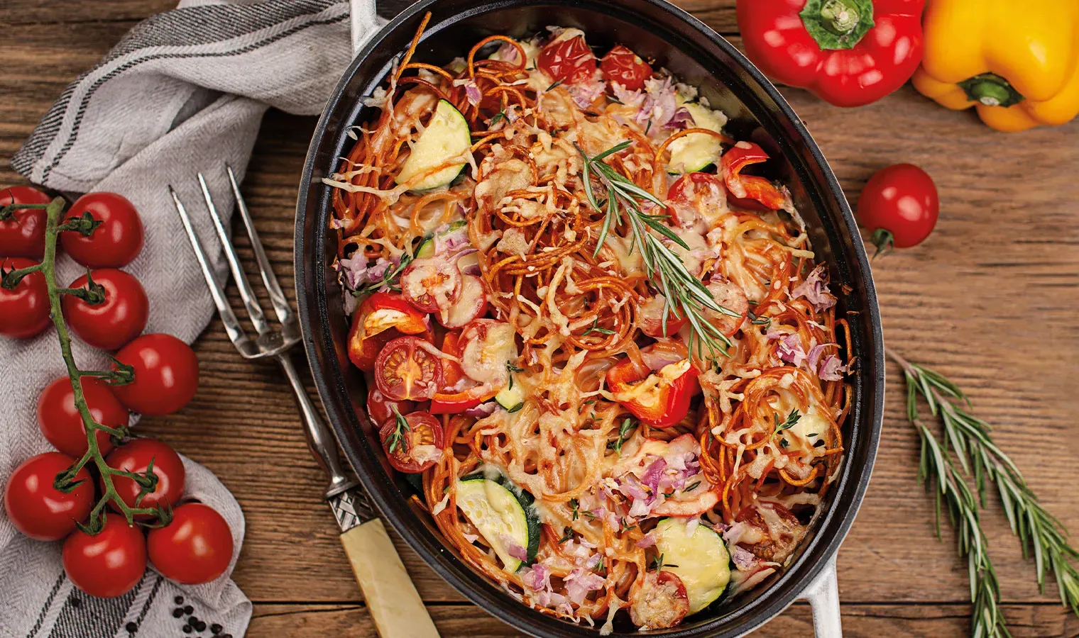 Spaghetti al Forno mit Gemüse