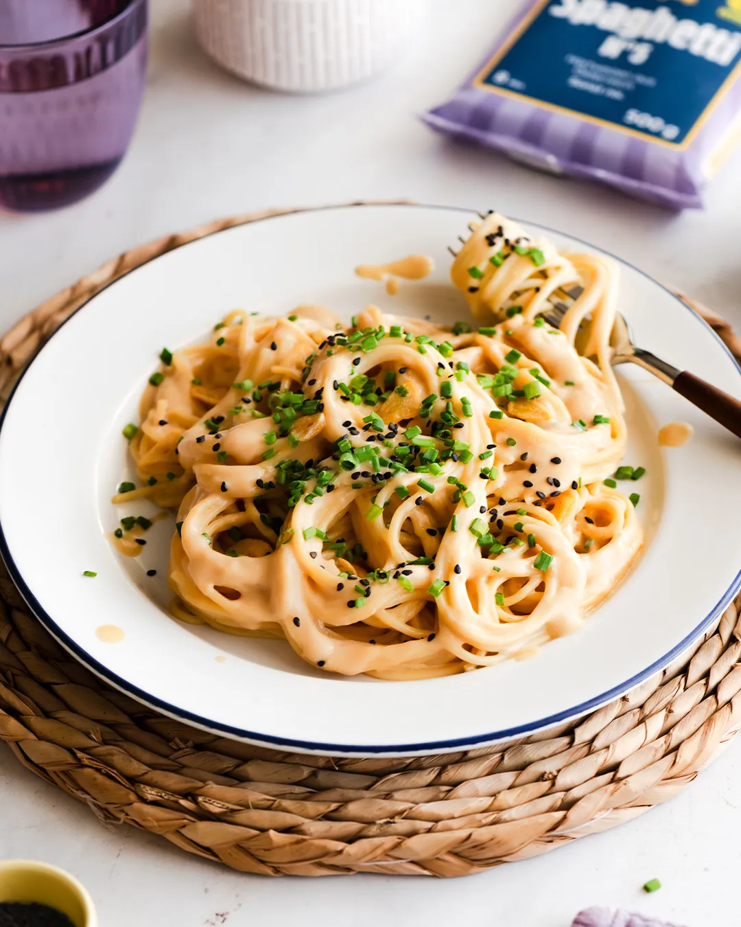 Spaghettirezept Miso Butter