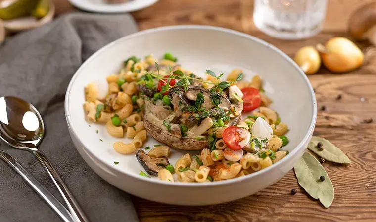 Veganes Stroganoff mit Tiroler Bio Pilzvielfalt